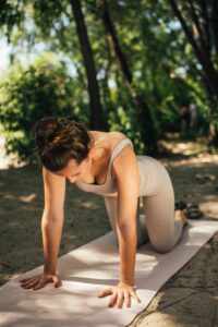 Cat-Cow Pose for spine flexibility - Stress-relief yoga flow